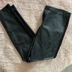 Ladies faux leather pants